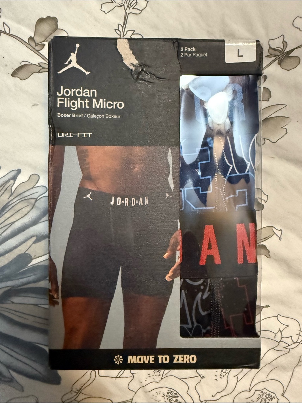 Jordan Flight Micro Boxer Briefs — Black and Blue (2-Pack)